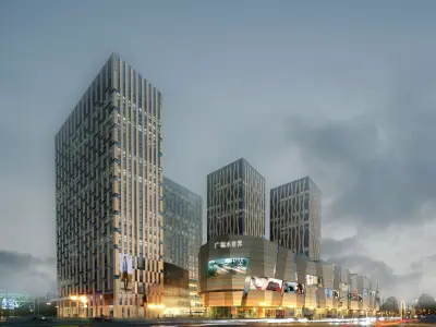 3Dmax fashion city commercial square building 301 3D model
