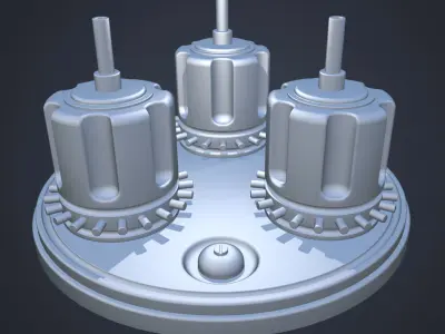 Sci-fi asset 4 - high poly 3D model