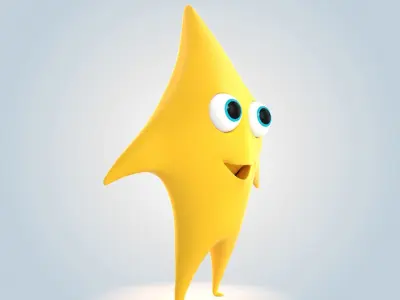 Cartoon Star 3D model