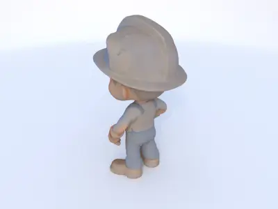 Factory Worker male 3D model
