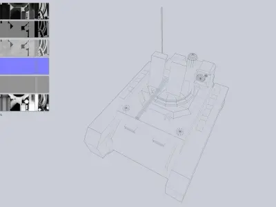 Unmanned Mini Tank collection 3D Model Pack