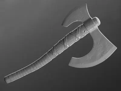 Realistic Axe  3D model