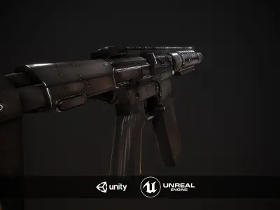 AAC Honey Badger Low-poly 3D model
