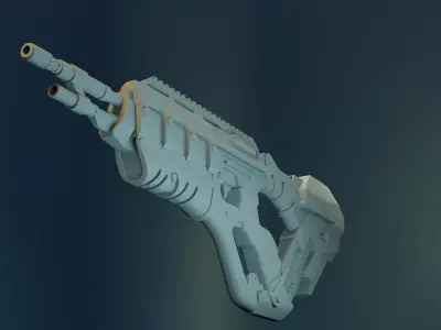 Assault Rifle Free 3D model buy