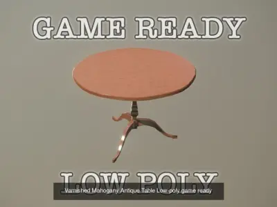 Game Ready Antique Furniture 3D Model Pack
