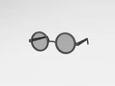 Cartoon Glasses v1 002 Low-poly 3D model