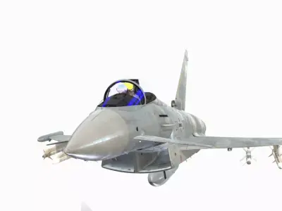 EF 2000 EUROFIGHTER TYPHOON  Low-poly 3D model