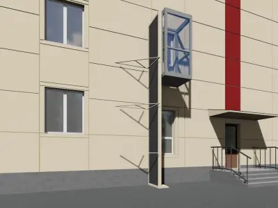 3d model of the elevator Free 3D model