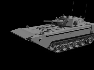 PLA ZBD-05 amphibious fighting vehicle 3D model