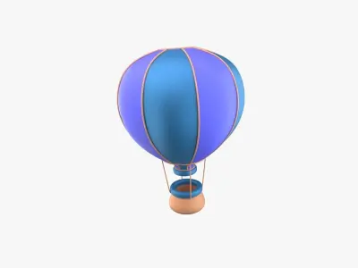 air balloon 3D model by slabdsgn