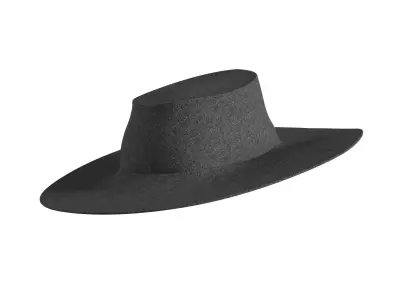Black Cowboy Hat 3D model