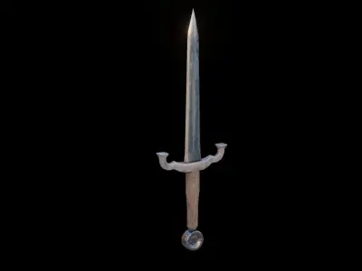 Stylized sword  Free low-poly 3D model purchase