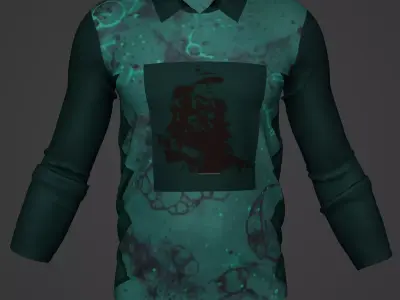 Military Soldier Clothing T-shirt Low-poly 3D model 68