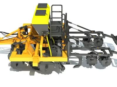 Farm Subsoiler 3D model