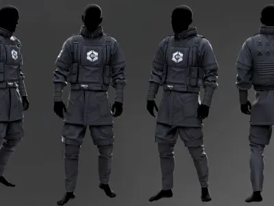 Techwear 1 3D model