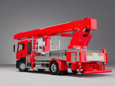 Mobile Crane 3D model