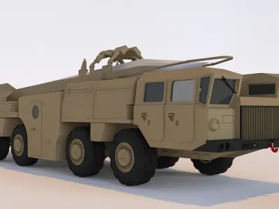 DF- 17 Missile 3D Model Low-poly 3D model