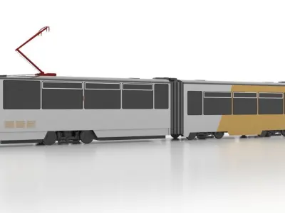 Tatra KTNF8 Low Low-poly 3D model