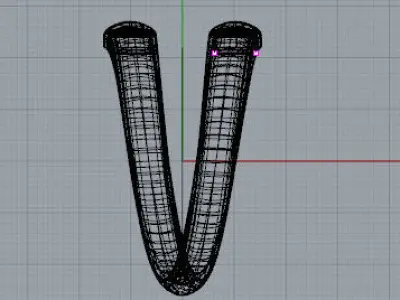 Bracciale Contrari con traforo grasshopper Free 3D model