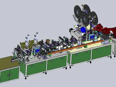 B235 plug automatic assembly laser welding machine 3D model