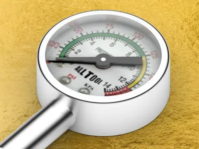 Pressure Gauge 4K 3D model