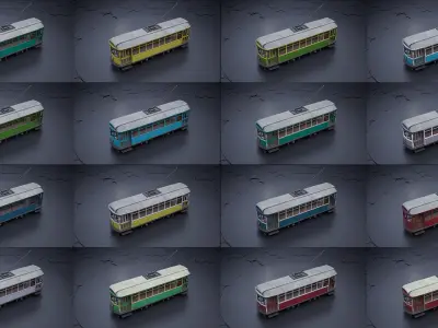 Old Tram 3D model