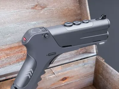 SCI FI GUN Low-poly 3D model