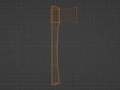 Axe low-poly Free low-poly 3D model