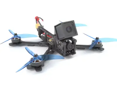 Freestyle FPV Drone - 3D Model Game Ready Low-poly 3D model
