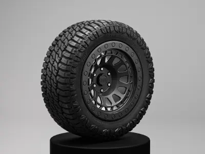 Annex Alpha RTX Offroad Tire 3D Model 3D model