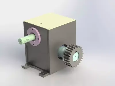 Worm  Gear Box 3D model