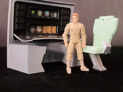 USS Enterprise Bridge Science Station - The Wrath of Khan 3D print model