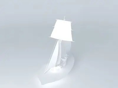 Cutter based on HMS Aldebaran Free 3D model