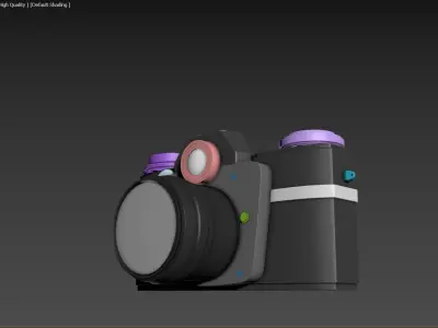 Sauer Vintage Camera  1962 Patent Free low-poly 3D model
