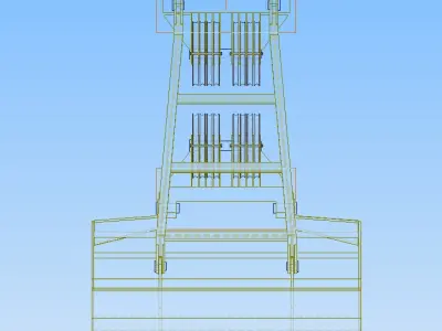 Clamshell buckets 3D model