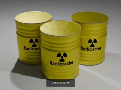 Uranium facility 3D Model Pack