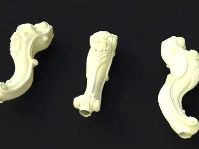 leg High quality 3d models for processing on a cnc machine  3D model 43