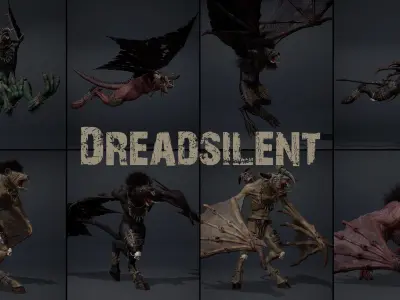 Winged Beasts Bundle Part 2 3D Model Pack