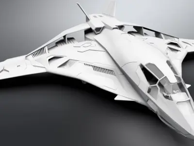 Avengers Quinjet Mk2 Scale model  3D print model