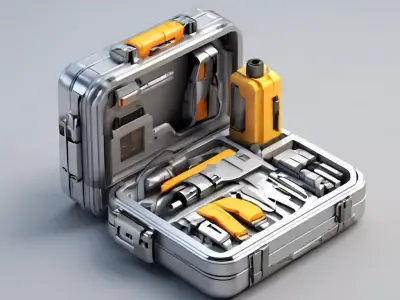 SciFi Toolkit 3D Model Low-poly 3D model