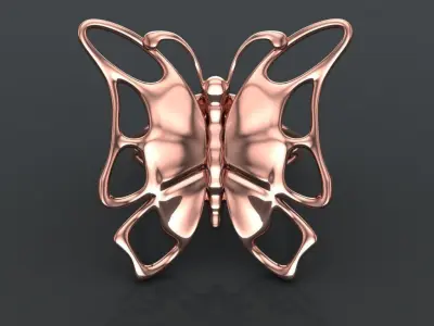 Butterfly ring 3D print model purchase