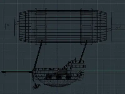 stive ship Low-poly 3D model
