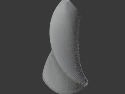 Skyscraper twisted 3D model buy