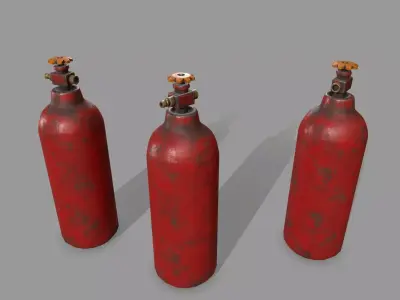 Propane Tank Low-poly 3D model