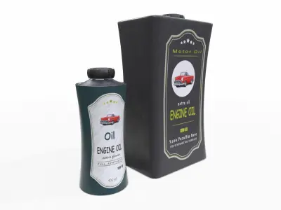  Cartoon Oil Can 3D model