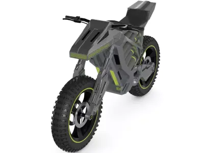 Trials Motorcycle 3D model 2
