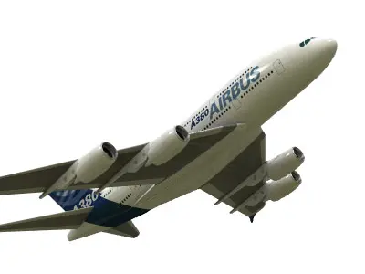 A380 Airplane 3D model purchase
