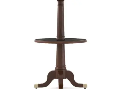 1860s French Two-Tier Round Table 3D model