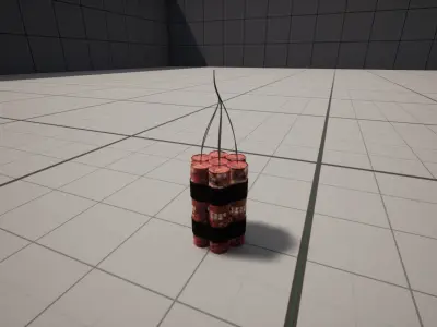 Stack Dynamite Low-poly 3D model