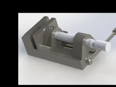 Morsa Simples - bench vise 3D model